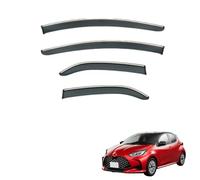 Gisltv 4 PC Auto Finestra Laterale Deflettore, per Toyota Yaris Hatchback MK4-XP210 2025 Vento Antipioggia Impermeabile Deflettore Vento Auto Accessori