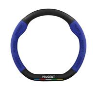 Gisltv Auto Copri Volante, per Peugeot RCZ 38cm D-Shape Antiscivolo Resistente all'Usura Coprivolante alla Moda Bella Auto Accessori Interni,F