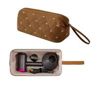 GISMTR Borsa da viaggio per asciugacapelli Shark Flexstyle Dyson Airwrap impermeabile antipolvere organizer da viaggio per asciugacapelli Revlon Styler, Marrone, Carino