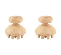 Gisoanudt 2X Rullo di Massaggio per Terapia Un Forma di Nel Legno Massaggiatore per Massaggi Anticellulite per Sollievo Dal Dolore Muscolare Completo
