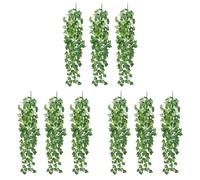 Gisoanudt 9 Pezzi di Edera Artificiale Appesa 2,95 Piedi di Piante Artificiali Appese Un Parete per Giardino Interno Esterno Outside