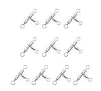 Gissroys 10 connettori rotanti Angel Rigs a 3 vie, accessori per la pesca