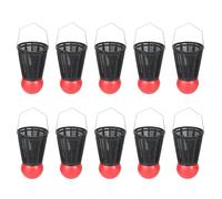 Gissroys 10 esche morbide da pesca, dispositivo di lancio, mangiatoia, supporto per esche da pesca, cestino, gabbia, badminton, dispositivo di nidificazione, lanciatore di esche