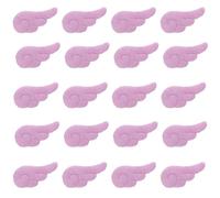 Gissroys 20 pezzi di applicazioni colorate in peluche a forma di ala per realizzare cappelli, vestiti, toppe da cucire, fermagli per capelli fatti a mano, per il fai da te, per abiti per vestiti