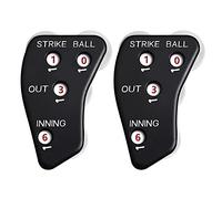 Gissroys 2Pcs Baseball Softball Arbitro Attrezzature Set 4 Ruote Baseball Contatore Clicker Scorekeeper Counter