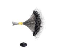 Gissroys 300pcs Space Bean Ovale/Cilindro Pesca Float Bobbers Stopper Pesca Float Fagioli Spaziali Stops Accessori Arresti Morbidi Stops Linea Accessori