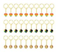 Gissroys 30pcs Black Story Celebrazione Bulk Chiavi Scatti Metallo Patrimonio Culturale Evento Partito Forniture Decorazioni Storia Nero Month Piacere