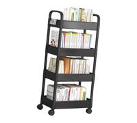 Gissroys 4 Livelli Snack Trolley Con Ruote Risparmia Spazio Carrello Rotolante Altezza Regolabile Scaffale Per Campeggio Per Le Organizzazioni Camera Da Letto