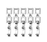 Gissroys 5 PCs Collana Bracciale Estensione Pieghe Chiusura Semplice Gioielli Divisore Per Collana Fare Chiusura Estensore Chiusura Su Estensione Breve Estensione, Taglia unica, come descritto