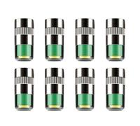 Gissroys 8 tappi di pressione per pneumatici in metallo, per risolvere problemi convenzionali, prevenire efficacemente la perdita di aria, visualizzazione del monitor in rame, per auto