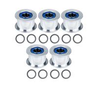 Gissroys Accessori Stampanti Levigatura Ruota Idler Timing Puleggia Sostituzione Ruota Per Laboratorio X1C/P1P/P1S Stampante Usura Disco In Lega di Alluminio Resistente