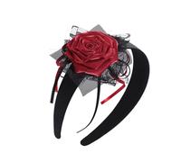 Gissroys Accessorio alla moda per la testa di Halloween, velo nero con fermaglio per capelli invisibile, accessorio per capelli per feste da ballo, comodo velo in costume