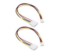 Gissroys Adattatore da 4 pin Big to Small Power Supply Cable for Computer Floppy Drive Connector PC Power Supply Adapter