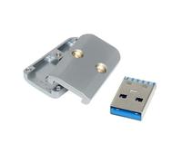 Gissroys Adattatore USB 3.0 con apertura da 6 mm per trasferimento dati veloce e caricamento del dispositivo in alloggiamento in alluminio connettore USB