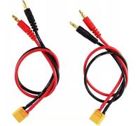 Gissroys Alta temperatura resistente silicone XT60 fino a 4 0 mm connettori a banana filo 14AWG 30 cm 2pack per sistemi di ricarica rapidi auto ad alte prestazioni hobby cavo di ricarica