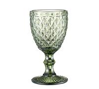 Gissroys Bicchiere da vino colorato Goblet Vintage Modello Goffrato Bicchieri Goblets Per Festa Anniversario di Matrimonio Calici di vino di Natale