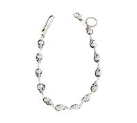 Gissroys Biker-Decor Skull Wallet Chain with Hook Snap Closure Punk Trouser Hip-hop Cool Style Pant Ornament Wallet Chain for Men Biker Heavy Duty