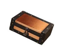 Gissroys Blocco Scatola di Legno Antico Portagioie Per Casa Ufficio Decorazione Caso di Legno Tiene Con Meccanismo di Blocco Raccolta Cassapanca