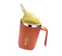 Gissroys Cannuccia di sicurezza 400 Ml Nessun piano di versamento per pazienti limitati di movimento, pasto liquido antiruggine, a prova di perdite per gli utenti immobili