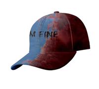 Gissroys Cappello da baseball con stampa sanguigna unica per Halloween Cappellini da baseball regolabili per uomini e donne Costume unisex