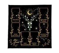 Gissroys Carta di lettura astrology tovaglia tarocchi media tovaglia altari tessuto divinità accessori gioco altari tarocchi panno