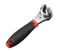 Gissroys Chiave a cricchetto regolabile a cricchetto per risparmio di lavoro a vite da 6 a 22 mm con non povero portatile multifunzione strumento di riparazione automobilistico