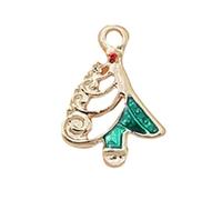 Gissroys Ciondoli natalizi per la creazione di gioielli a forma di albero per collana e orecchini, per oro e argento, singolo, V, Taglia unica