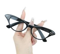 Gissroys Classici Occhiali Colorati Montatura Per Uomo E Donna Con Strass Per Feste A Tema Abbigliamento Quotidiano Occhiali Con Lenti Chiare