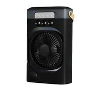Gissroys Climatizzatore USB, refrigeratore portatile da desktop, 3 velocità, ventilatore con 7 luci LED colorate, adatto per il proprio raffreddamento in una piccola stanza, ventilatore USB