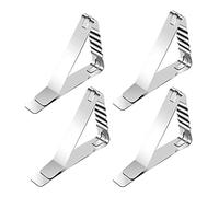 Gissroys Clip per tovaglia in metallo, 4/8 pezzi, resistente per picnic, tavolo da pranzo, morsetto per campeggio, viaggi, spiaggia, conservazione degli alimenti, morsetti per la copertura della