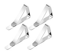 Gissroys Clip per tovaglia in metallo, 4/8 pezzi, resistente per picnic, tavolo da pranzo, morsetto per campeggio, viaggi, spiaggia, conservazione degli alimenti, morsetti per la copertura della