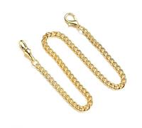 Gissroys Collana orologio da tasca, cintura in metallo, jeans, Albert, vintage, catena a T, chiusura a maglie per orologio, accessori tascabili, collana da donna, single buckle 2, come descritto, Come