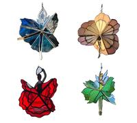 Gissroys Colorful Dynamic Rotating Outdoor Decoration Crystal Accent Easy Hanging Garden Balcony Ornamento Multiple Color Spinner for Patios