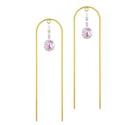 Gissroys Confezione da 2 fionde per piante a energia solare, con accenti di luna/stella, per balconi e giardini verticali, piante all'aperto, decorazione a griglia