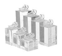 Gissroys Confezione di 7 Pratici Anelli Acrilici Robusti Espositore Supporto Portatile Accessori Per Gioielli Showcase E Anelli Espositori Pad, Taglia unica, come descritto