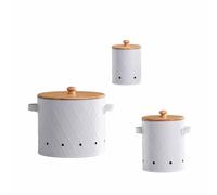 Gissroys Contenitore Multiuso Per La Cucina Per Patate Fresche Cipolle E Aglio Con Disegni Ventilati Cipolla Aglio Tanica