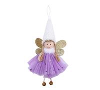 Gissroys Decorazione per albero di Natale, simpatico elfo, angelo per campane, decorazione per la casa, ciondolo da appendere, decorazione per l'albero di Natale, decorazione per l'albero