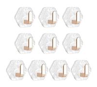 Gissroys Design adesivo trasparente per ganci da bagno senza cuciture, moderno deposito decorativo per piccoli spazi adesivi quotidiani, ganci da bagno