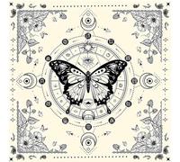 Gissroys Divinazioni Tovaglia Luna Farfalla Astrologys Tarocchi Tovaglia Altari Tessuto Gioco di Dio Accessori Carte Tovaglia Parete Decorazioni