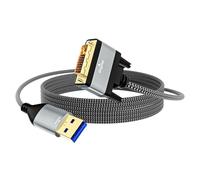Gissroys DVIS Cavo video maschile USB3.0 Interfacce 1920x1200 Risoluzione Per Ufficio Casa Uso Computer Ufficio Cavo Video DVI