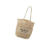 Gissroys Elegante borsa da spiaggia traforata pratica design tessuto leggero borsa a tracolla per viaggi shopping uso quotidiano donne scava fuori spalla per le donne, Ow, One Size