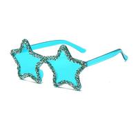 Gissroys Elegante Star Cornice Glitter Trendy Occhiali Per Palcoscenico di Viaggio Musica Festival Foto Puntelli Fornitura Forma Stella Spiaggia Occhiali Da Sole Trendy Holiday