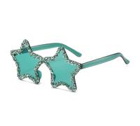 Gissroys Elegante Star Cornice Glitter Trendy Occhiali Per Palcoscenico di Viaggio Musica Festival Foto Puntelli Fornitura Forma Stella Spiaggia Occhiali Da Sole Trendy Holiday