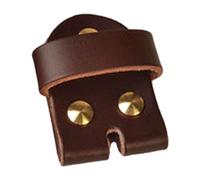 Gissroys Fibbia in pelle con attacco per cintura con Keeper Crafting Maintenance Accessori Penna con Keeper, Brown, larghezza 36 mm, Taglia unica