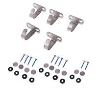 Gissroys Gancio a forma di J In Acciaio Inox Per Armadio A Soffitto Top Appendiabiti Panno Asciugamani Robe Gancio Di Comando Binario Della Porta Adesivo In Strato Parete Di Aspirazione Autoadesivo