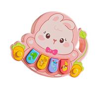 Gissroys Giocattolo interattivo per pianoforte per bambini per l'apprendimento precoce da 0 a 3 anni in plastica ABS effetti sonori multifunzionali e ritmo di allenamento prescolare tastiera musicale