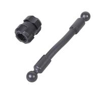Gissroys Global 17 Mm Ball Port Link Asta di prolunga per display auto, braccio modificabile per telefono, tablet, pannello, supporto per telefono in plastica e metallo