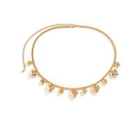 Gissroys Grande ciondolo a forma di cuore, catena per il corpo, cintura da spiaggia, per donne e ragazze, B, come descritto, come descritto