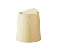 Gissroys La spazzatura di plastica può essere dotata di coperchio a prova di odore Retro Grano Di Legno Pattern Progettati Salvataggio Spazio Contenitore della spazzatura Per Appartamenti Dormitori