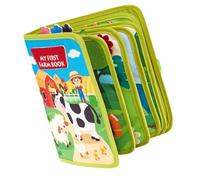 Gissroys Libro in feltro interattivo per bambini e bambini Fun Farm Theme Learning Book Toy perfetto per lo sviluppo cognitivo dell'amore degli animali terrestri